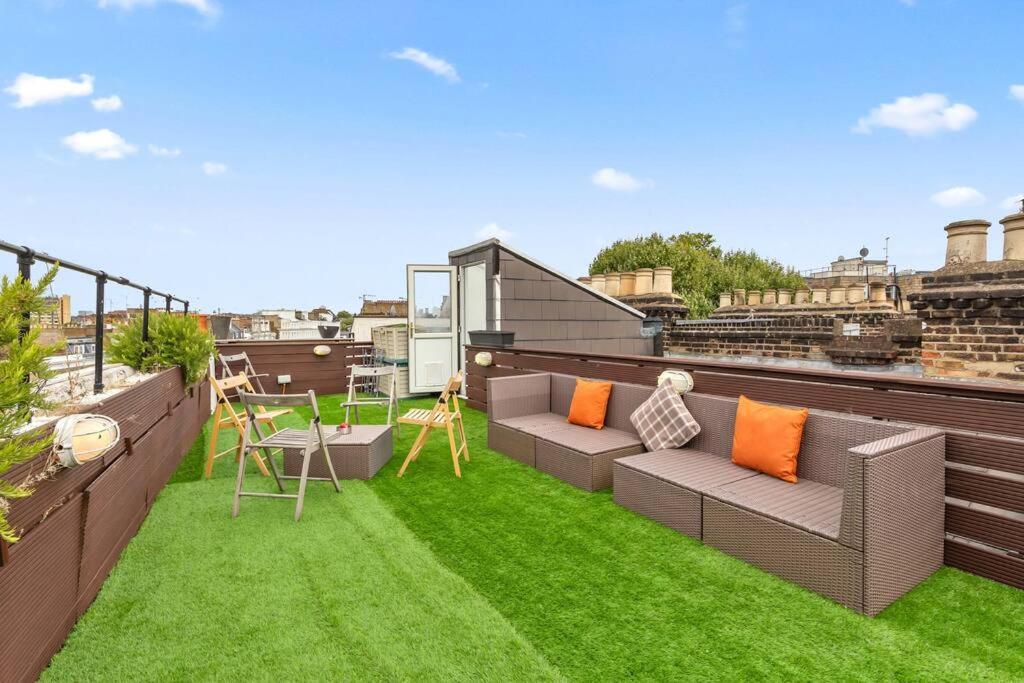 Spacious Sleep 11 With Terrace In Earls Court Ec99 Лондон Екстериор снимка